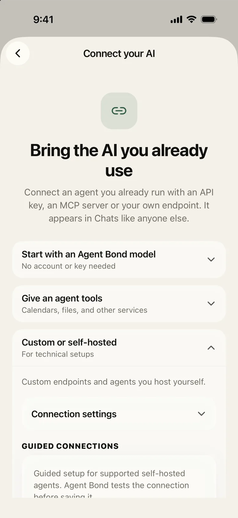 Connecting an agent you already run
